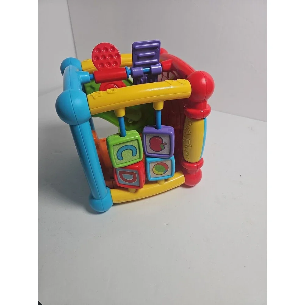 VTech Busy Learners Activity Cube Baby Toddler Educational Sensory WORKS GREAT!